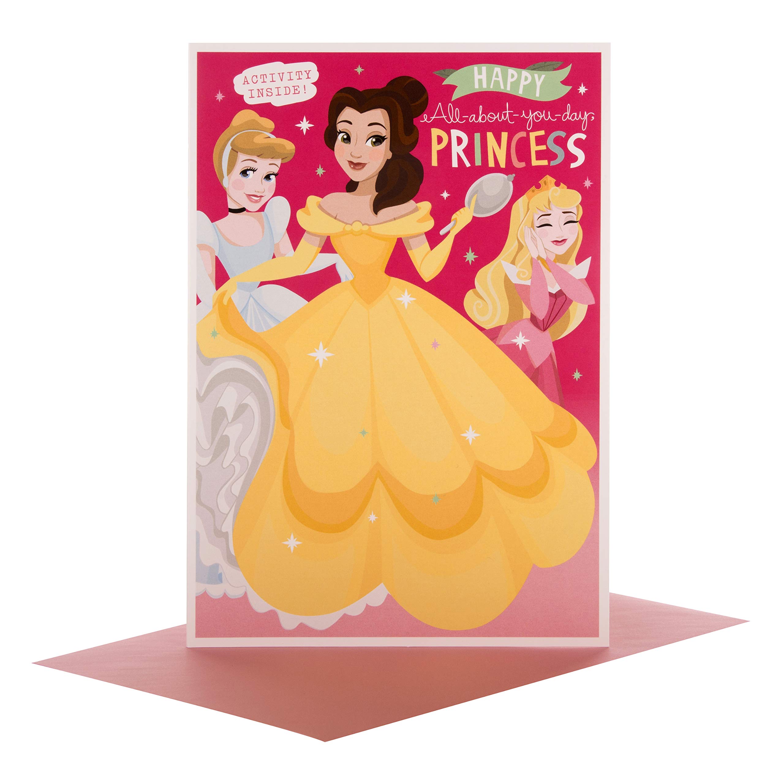 Hallmark Disney Princess Birthday Card 'Acivity' - Medium