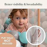 Tutti Bambini Foldable Baby Playpen 135x135x75 cm Breathable Mesh view 5