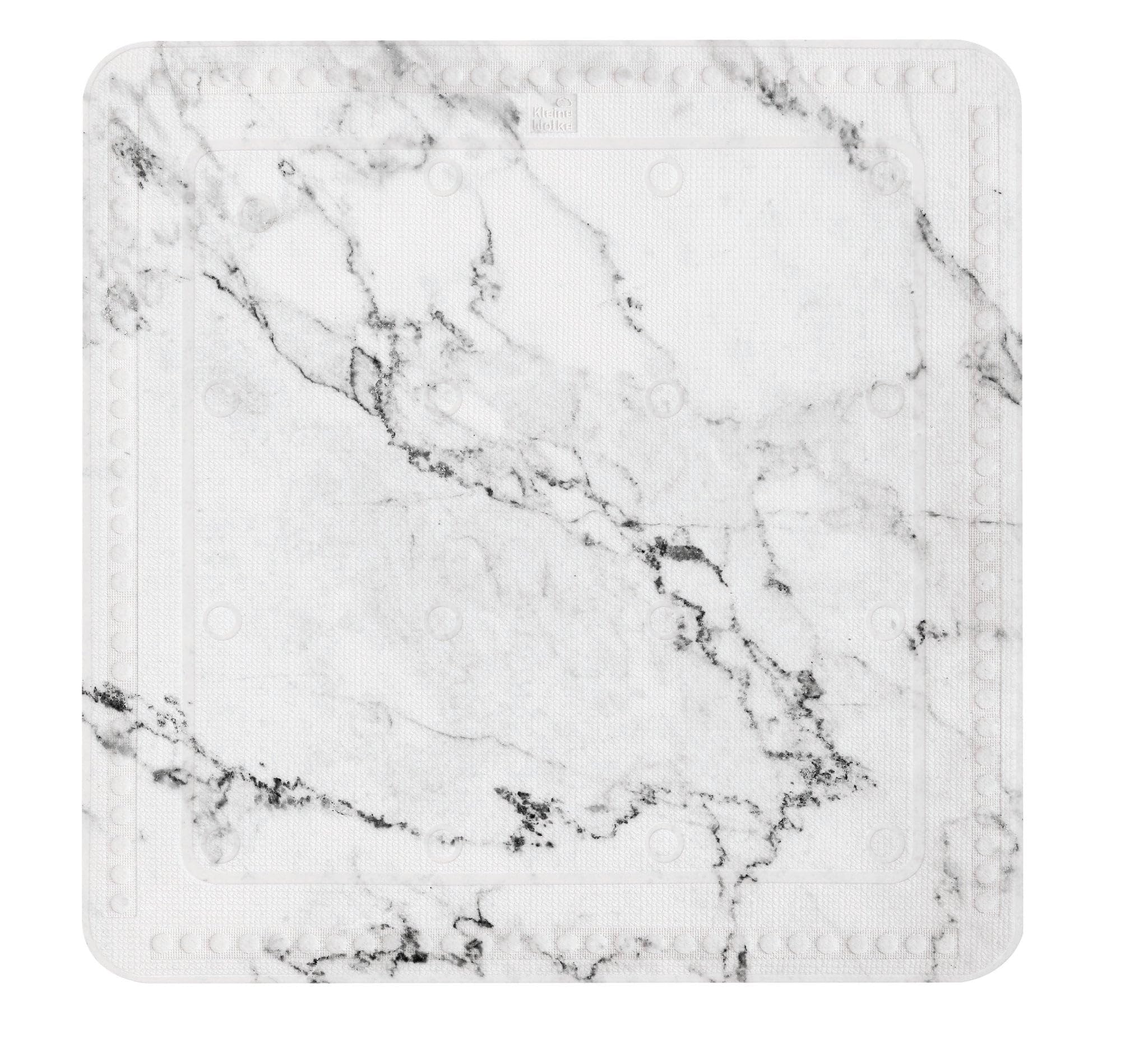 Kleine Wolke Marble Shower Mat, Anthracite, 55 x 55 cm