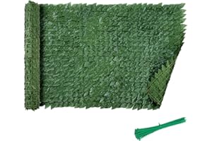 Artificial Ivy Privacy Fence,U'Artlines Heavy Duty Denser Artificial Hedges Fence Pennels and Faux Ivy Vine Leaf Decoration G