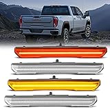 POPMOTORZ 4PCS Amber Fender LED Side Marker Light