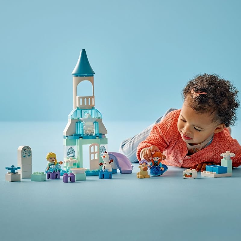 DUPLO │ Disney Annas und Elsas Party im Eispalast - Frozen Spielzeug mit ELSA Figur, Lichtstein & Zubehör - Kleinkinder Motorikspielzeug ab 2 Jahren - Minifiguren für Mädchen und Jungen - 10455 — Foto 8 von 8