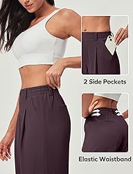 Ewedoos Wide Leg Pants Woman Stretchy Work Dress