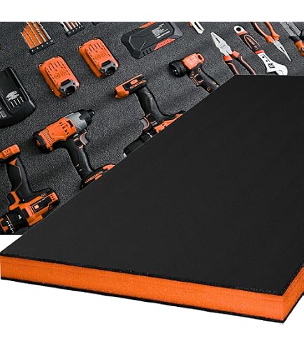 ONREVA Tool Box Foam 48x24x2 inch 2Pack, Foam Inserts for Cases