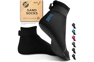BPS New Zealand ‘Smart’ Sand Proof Water Socks 3mm Anti-Slip Neoprene Wetsuit Booties Sand Socks for Soccer Beach Sports