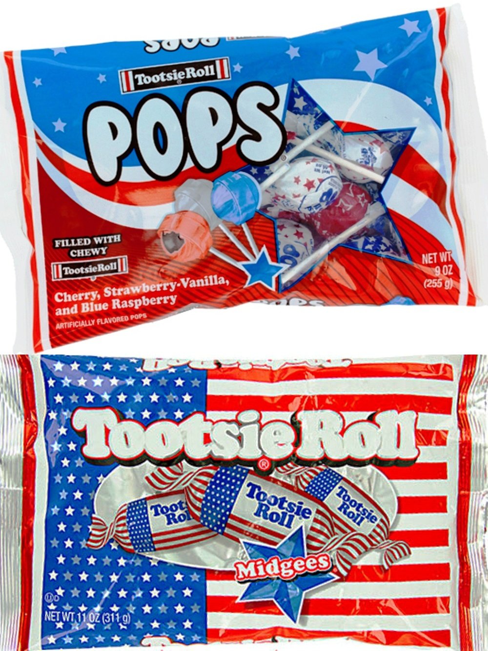 Amazon Patriotic Tootsie Roll Midgees 11 Oz Patriotic Tootsie 