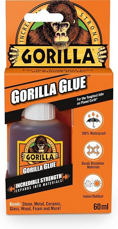 Gorilla Glue 60ml All-Purpose Adhesive Bonding Stone Metal Wood