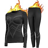 UNIQUEBELLA Womens Thermal Underwear Long Johns Base Layer Set for Women Athletic Underwear Set
