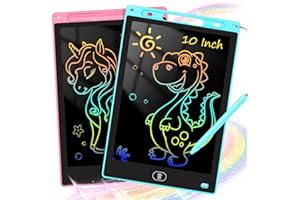 KTEBO® 2 Pack 10 in LCD Writing Tablet for Kids - Erasable Drawing Board, Educational Toddler Toys, Preschool Learning Activi