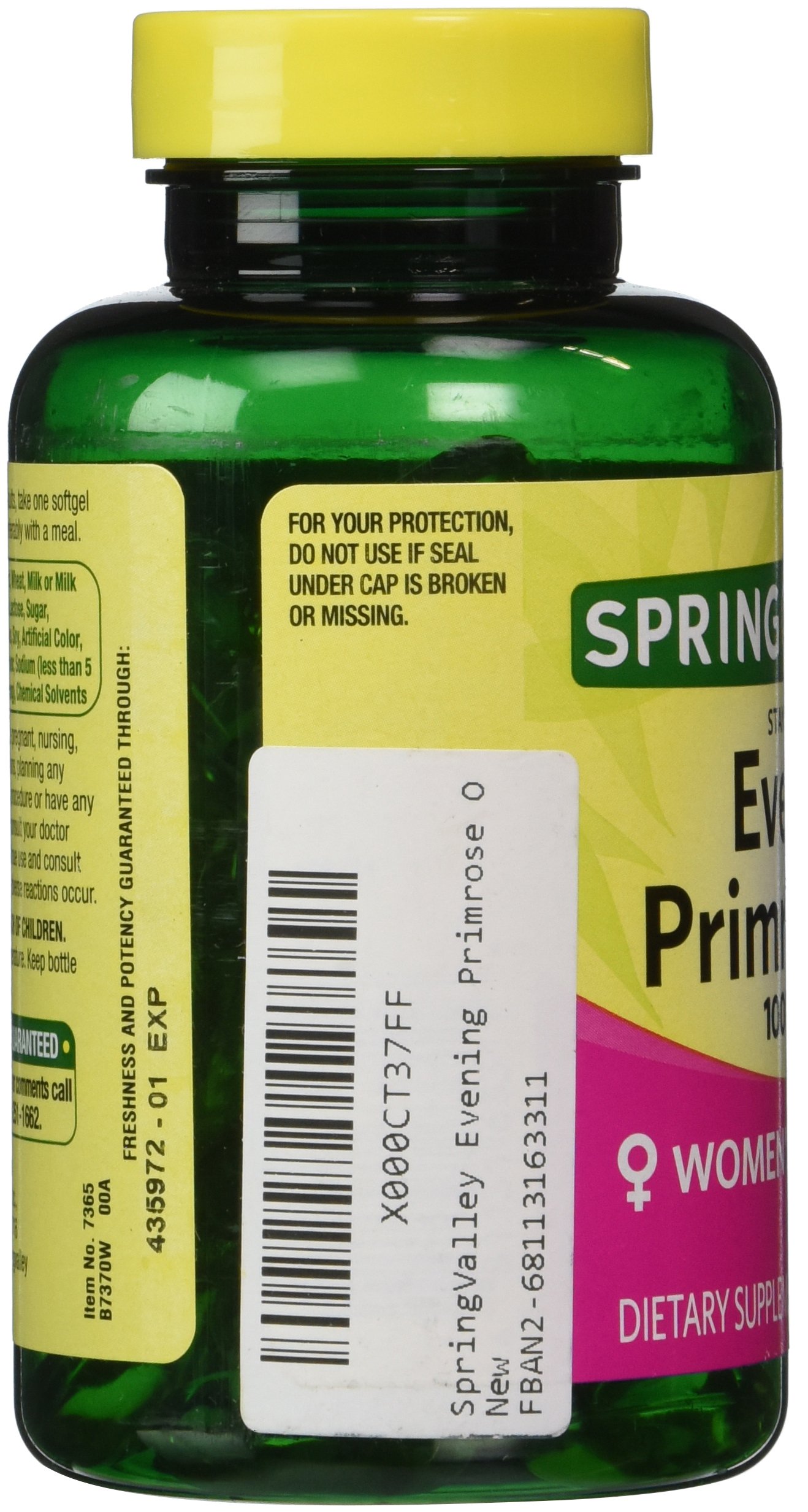 Spring Valley Evening Primrose Oil 1000 mg, 75 Softgels Buy Online