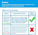 LCL Toner Cartridge 5 Pack for Xerox Phaser 6020 6022 WC 6025 6027 106R02759 view 2