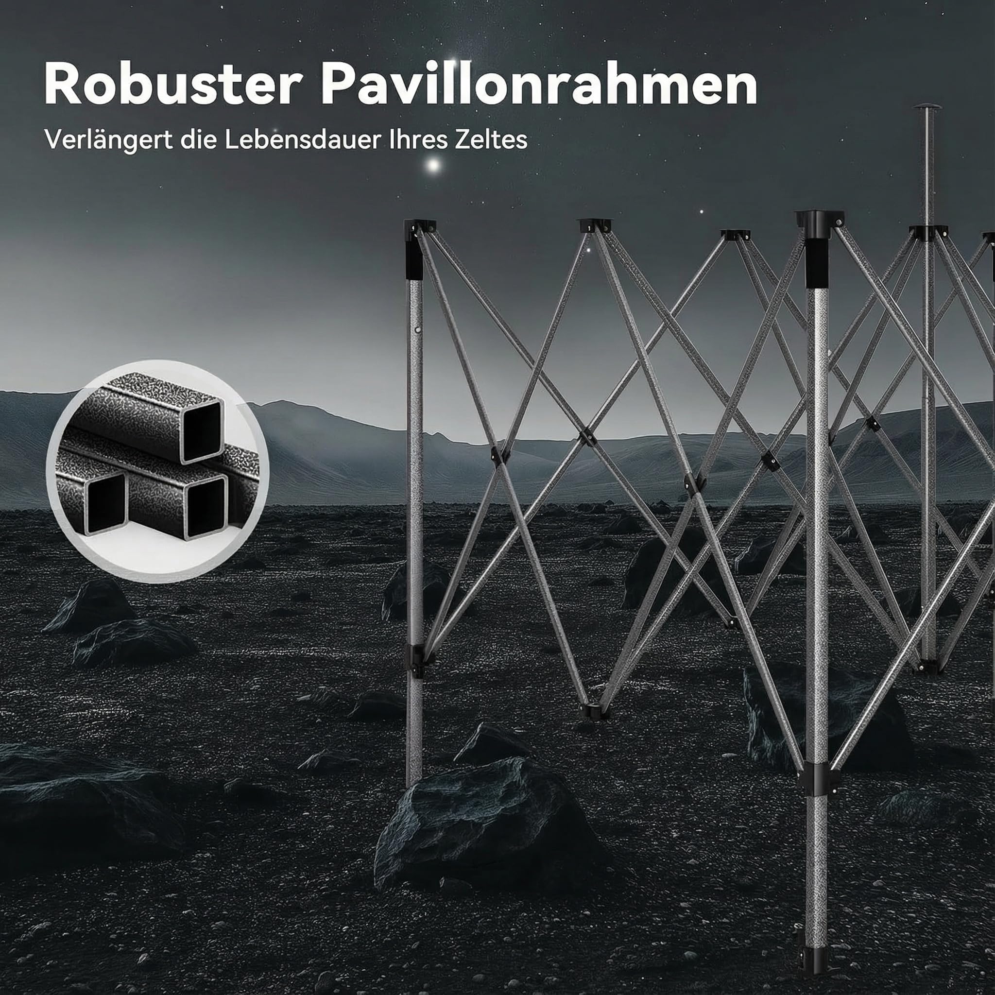 COBIZI Faltpavillon Pavillon 3x4.5 Wasserdicht Stabil, Outdoor Faltbar Garten Pavillon UV Schutz 50+, Partyzelt mit 4 Seitenteilen, Weiß 3