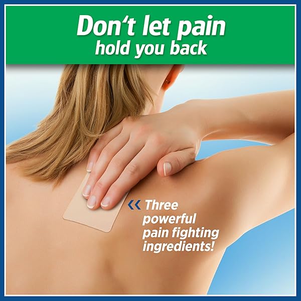 SALONPAS PAIN RELIEVING PATCH FOR BACK, NECK, SHOULDER, KNEE PAIN AND MUSCLE SORENESS – 8 HOUR PAIN RELIEF – 60 COUNT