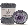 Yarn Bee 3 - Lightweight Cotton Yarn for Crocheting & Knitting Soft Skein 335 Yards for Blankets, Hats & More Craft Supplies, Honey, It's Homemade