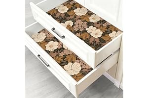 Luvdecor Shelf and Drawer Liner, Self Adhesive Drawer Liner for Cabinet Kitchen, Vintage Floral Contact Paper, Waterproof Non