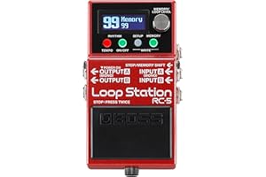 BOSS RC-5 Loop Station | Advanced Looping Features in a Compact Pedal | 32-Bit AD/DA and 32-bit Floating-Point Processing | 1