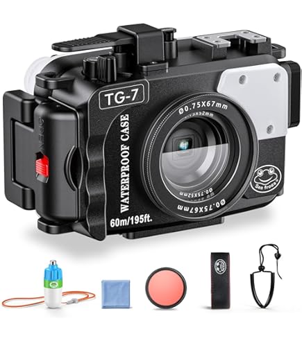 【海・水中OK】OLYMPUS Tough TG-2 + PT-053防水ケース Amazon | OLYMPUS 防水プロテクター TG-1, TG-2用 PT-053 | OLYMPUS