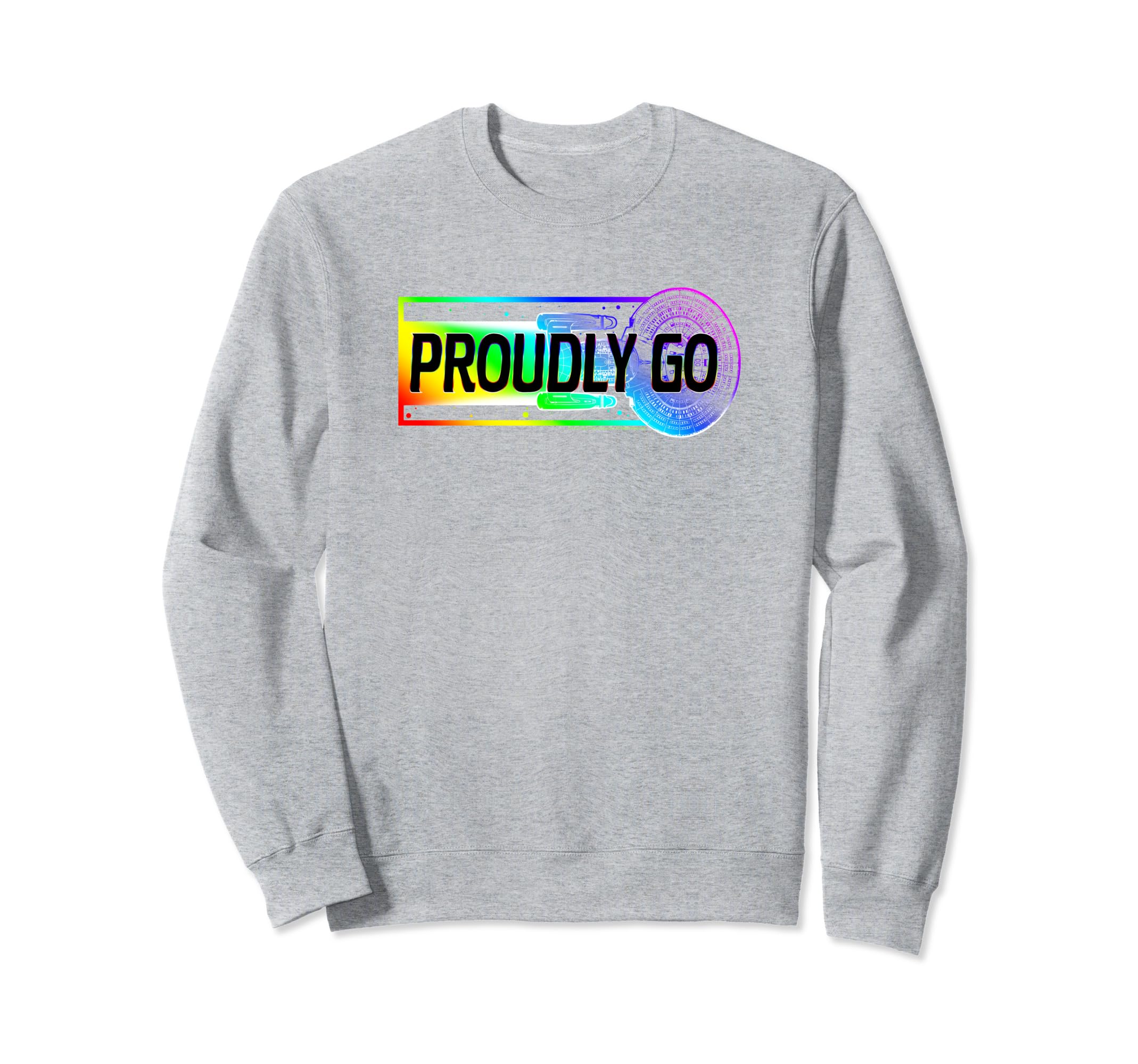 Star Trek: The Next Generation Proudly Go Rainbow Ship Sweatshirt