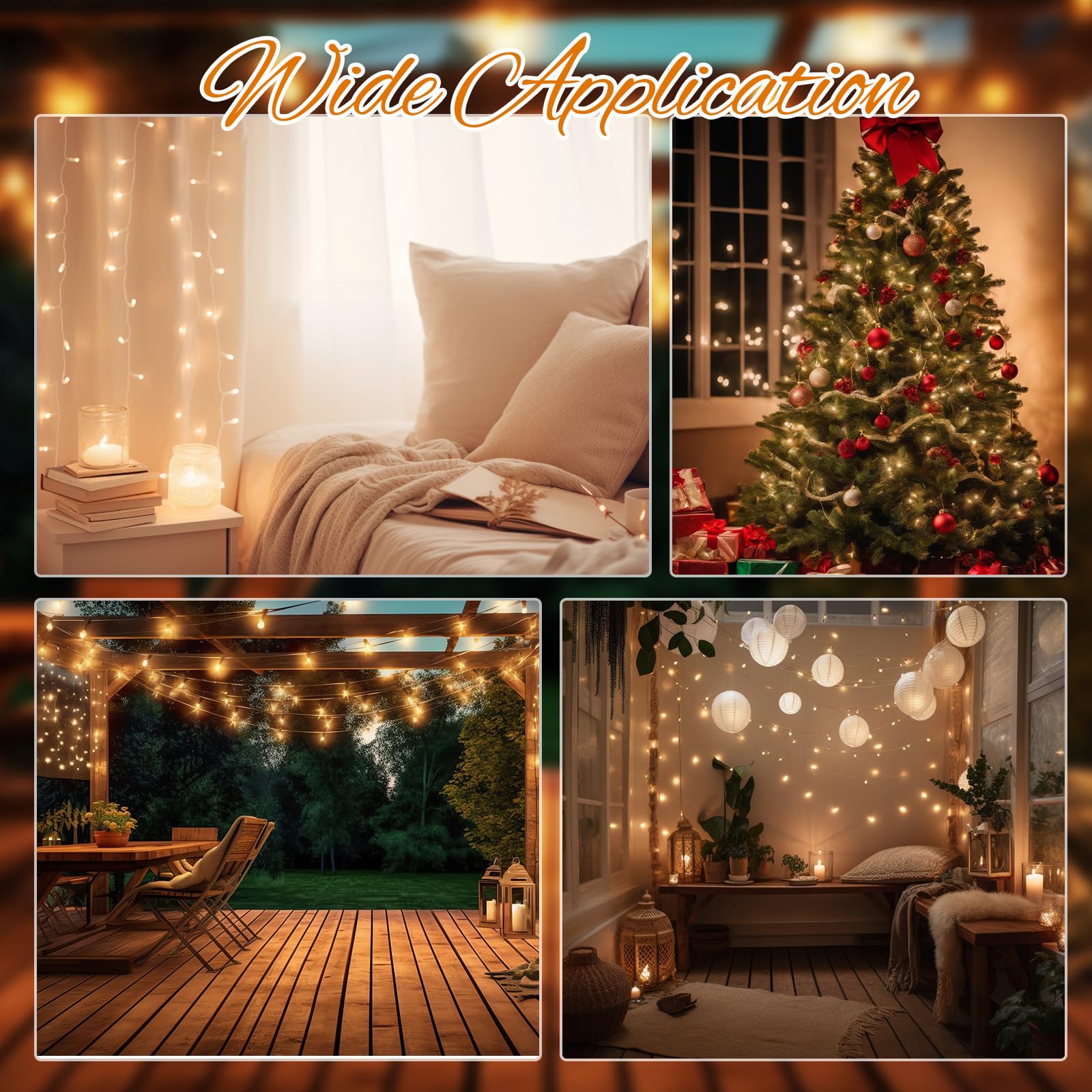 Mudder 60 Count Christmas Tree Replacement Light Bulbs 2.5v 0.425 Watt Replacement Bulb Mini Incandescent Wire String Lights Decoration for Prelit Xmas Tree(Green Base with Warm White Bulb)