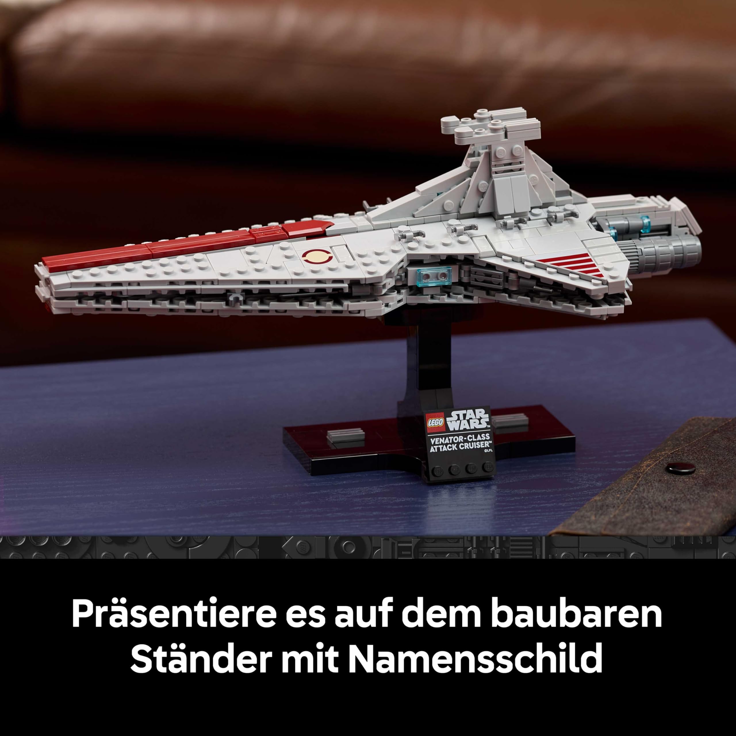 LEGO Star Wars 75441 Angriffskreuzer der Venator-Klasse - Modellbau-Set des republikanischen Kriegsschiffs für Erwachsene - Deko für Wohnzimmer & Regal - Geschenk für Fans von Die Rache der Sith 5