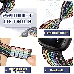 AVOD Nylon Bands Compatible with Fitbit Versa