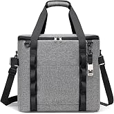 Soft Cooler Bag 9"x9"x9" / 10"x10"x10" / 12"x12"x12" / 14"x14"x14" | Ice Chest for Travel Beach Camping, 20 Cans 30 Cans 50 Cans 60 Cans Portable Cooler Box for Grocery Shopping, Road Trips