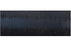 Slyart Large Abstract Canvas Wall Art 60x20 Inches Modern Canvas Paintings Black Art Thick Textured Wall Art for Living Room Wall Decor