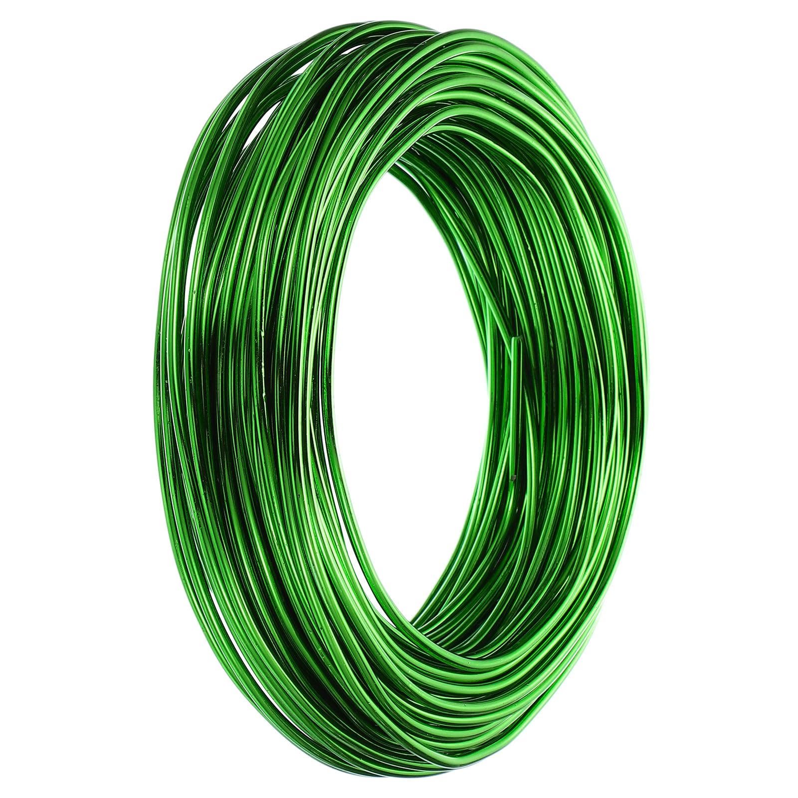 PATIKIL 3.5mm Bonsai Training Wire, 1 Roll Floral Wire Stems Anodized Aluminum Tree Wire 95.1 Feet for Gardening Branch Fixing, Green
