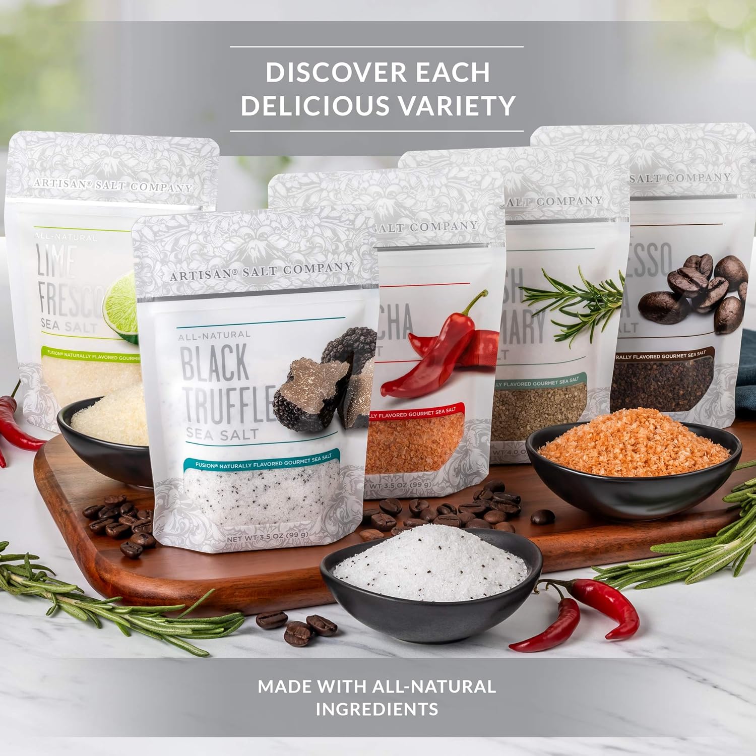 SaltWorks Hiwa Kai Black Hawaiian-style Sea Salt, Small Grain, Artisan Zip-Top Pouch, 4 Ounce : Grocery & Gourmet Food