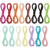 32 Yards 2mm Elastic Cord Elastic String for Bracelets 6.6ft/pcs Beaded Cords Small Bungee Shock Cord for DIY Crafts Beading Sewing Jewelry Making