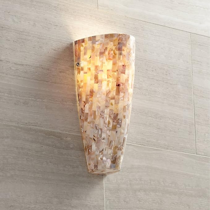 Mosaic Modern Wall Light Sconce Mosaic Mother of Pearl Glass