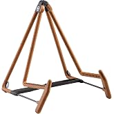 K&amp;M K&ouml;nig &amp; Meyer 17580.014.95 Heli 2 Acoustic Guitar Stand | Folding A-Frame for Acoustic Guitars | Adjustable &amp; Collapsible | Sturdy &amp; Durable | Pro&rsquo;s Choice | German Made Cork Infused Rubber