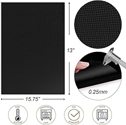 UBeesize 7 Pack Black Grill Mats for Outdoor