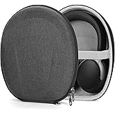 Geekria Shield Case Compatible with Bose QC Ultra II, QC, QC 45/35/25/15/SE/Ultra, Replacement Protective Hard Shell Travel Carrying Bag with Cable Storage (Grey)