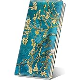 Nipichsha Womens Wallet, RFID Slim Wallets for Women, Thin Ladies Credit Card Holder Purse, Cute Leather Bifold Clutch Billfold with 11 Card Slots & ID Window, Almond Tree