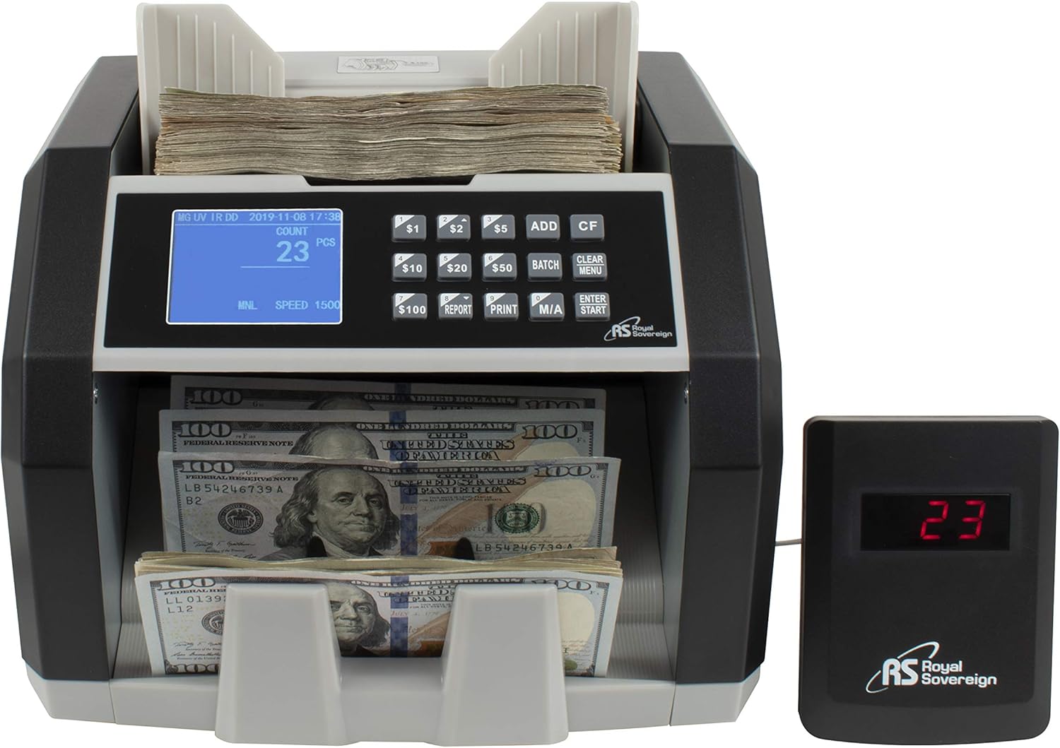 Royal Sovereign High Speed Money Counting Machine, with UV, MG, IR
