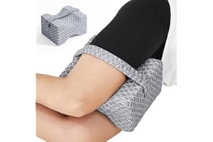 UJPFEO Knee Pillow for Side Sleepers, Leg Pillow for Sciatica, Back, HIPS, Knees, Joints Pain Relief,Pillows for Between Legs While Sleeping Spine Alignment Support & Relieves Pressure