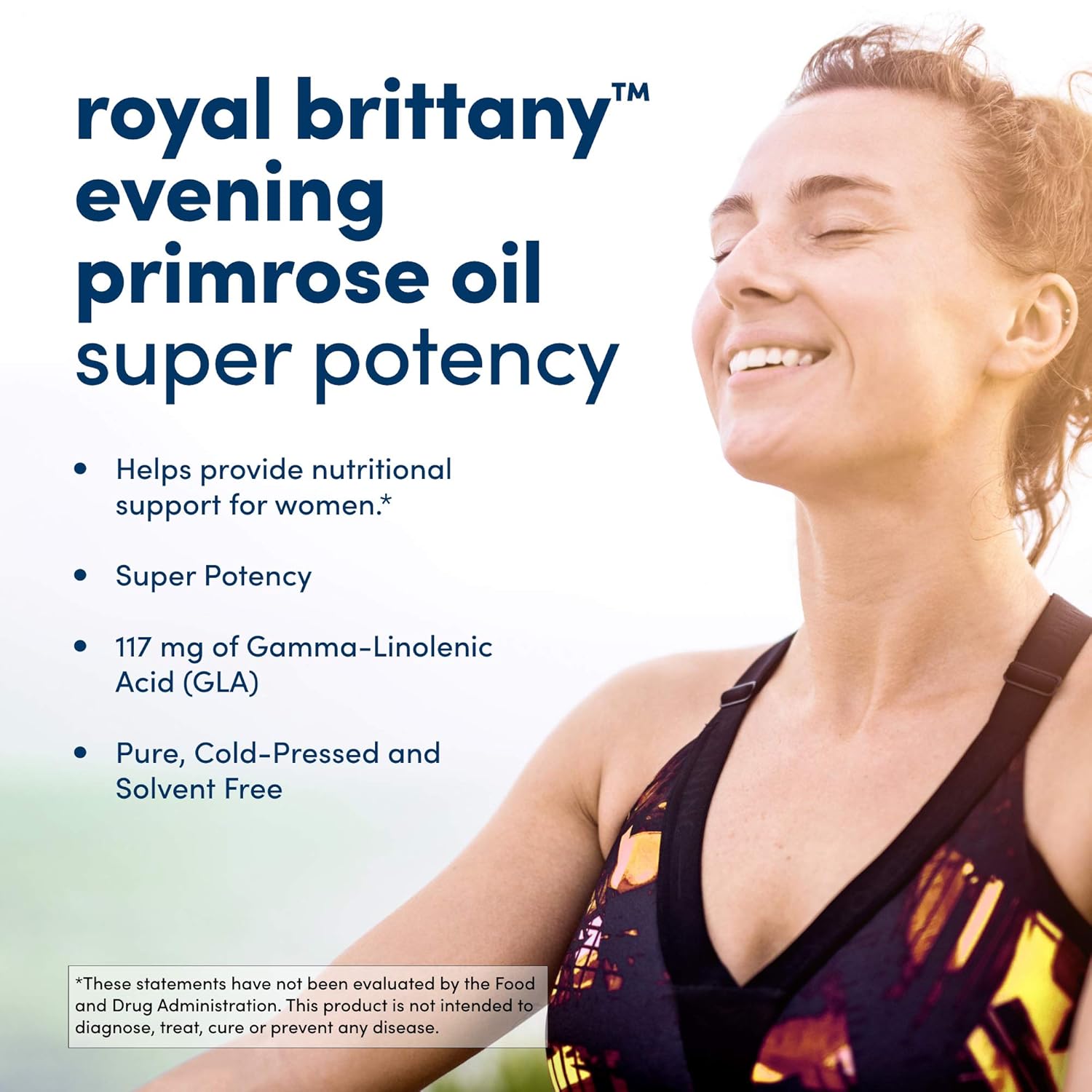 American Health Royal Brittany Evening Primrose Oil Softgels, 2 Pack - Promotes Women's Health - Nutritional Support for Women With PMS - Non-GMO, Gluten-Free - 1300 mg, 120 Count, 240 Total Servings : Evening Primrose Herbal Supplements : Beauty