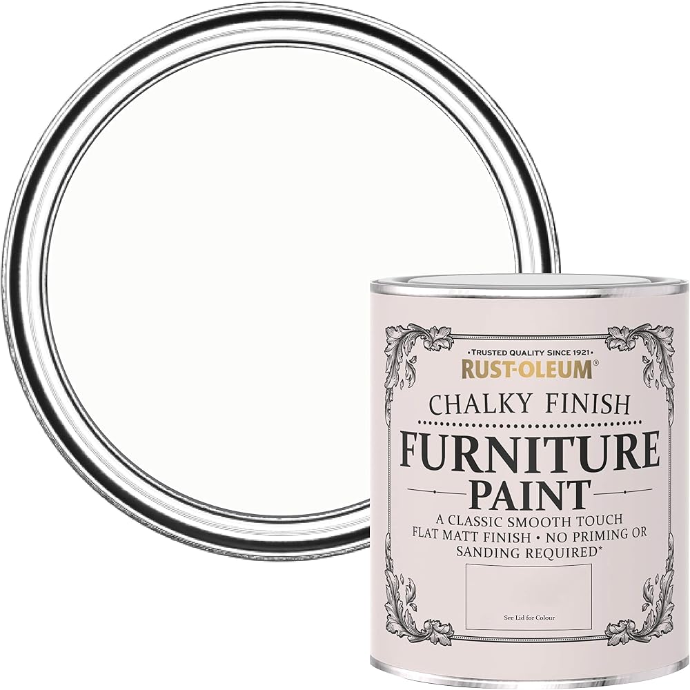 Rust-Oleum Chalky Furniture Paint Chalk White 750ml RO0070001G1