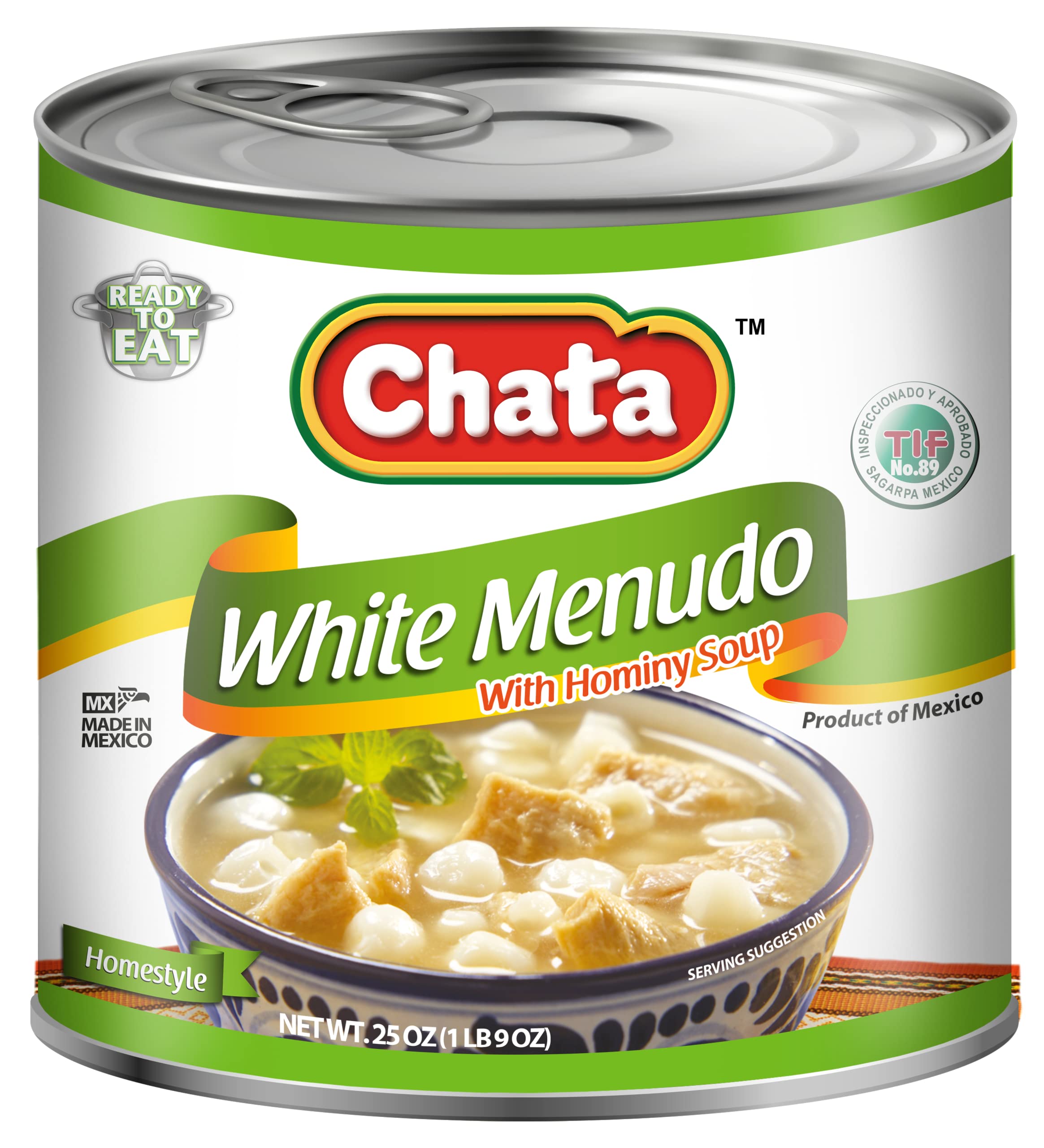 Chata White Menudo with Hominy Can | Ground Corn