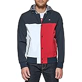 Tommy Hilfiger Mens Fashion Bomber With Attached Jersey Hood