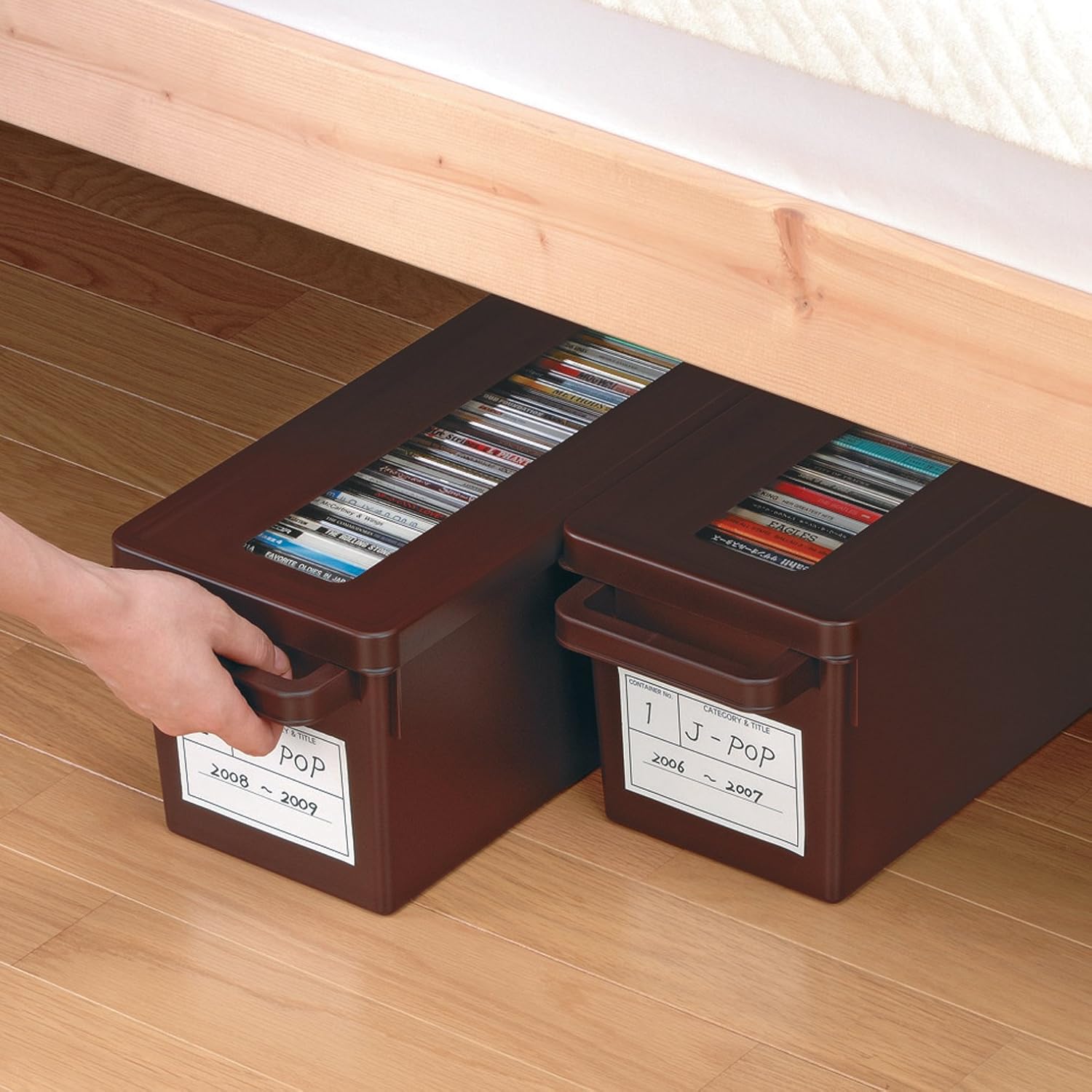 Amazon Co Jp イノマタ化学 メディアコンテナ Cd収納 ホワイト パソコン 周辺機器
