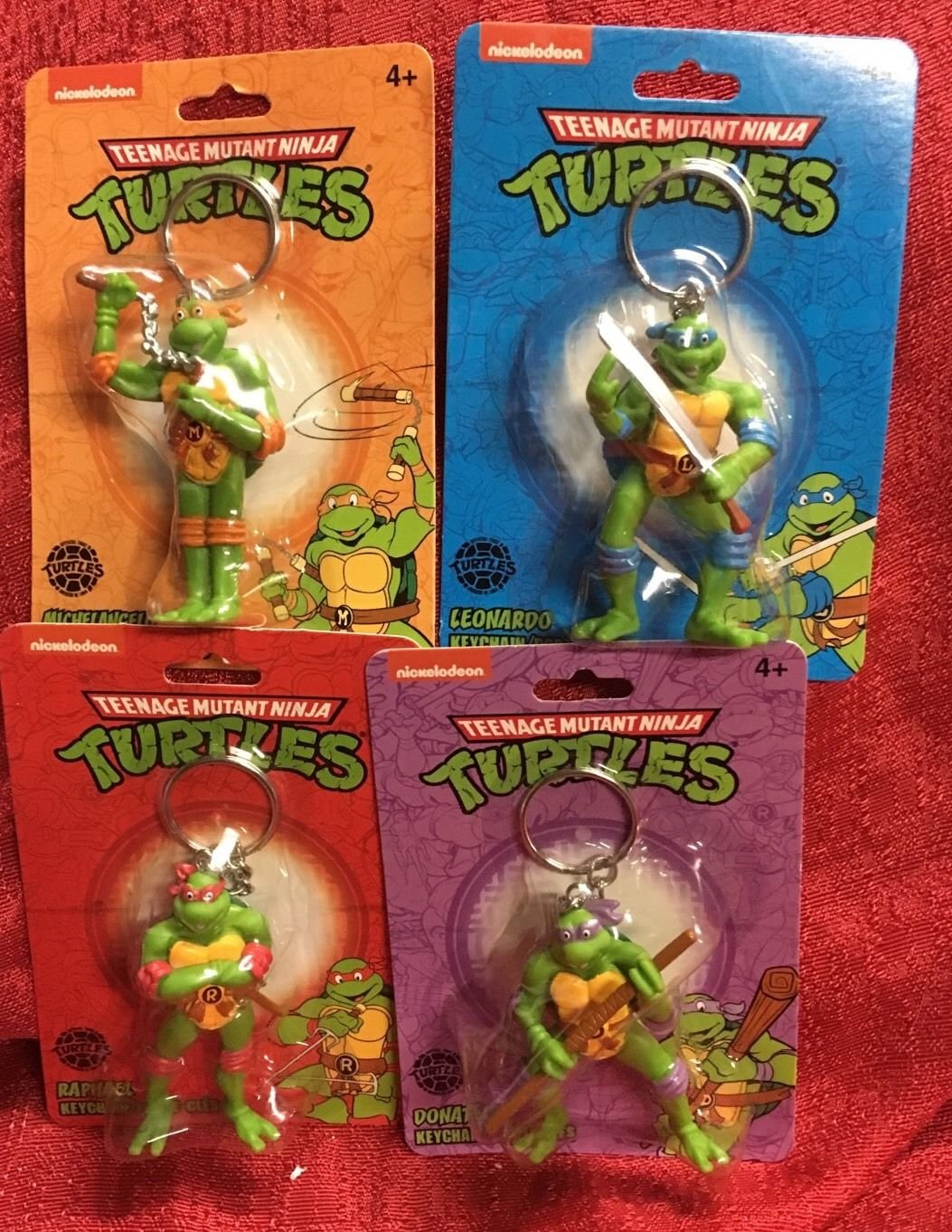 Best Teenage Mutant Ninja Turtles Keychains Set Of 4 Nickelodeon