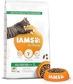 Iams Vitality Croquettes Premium Chats Adultes 100 Completes Et Equilibrees A L Agneau Sans Ogm Colorant Arome Artificiel Sac Refermable 10kg Amazon Fr Animalerie
