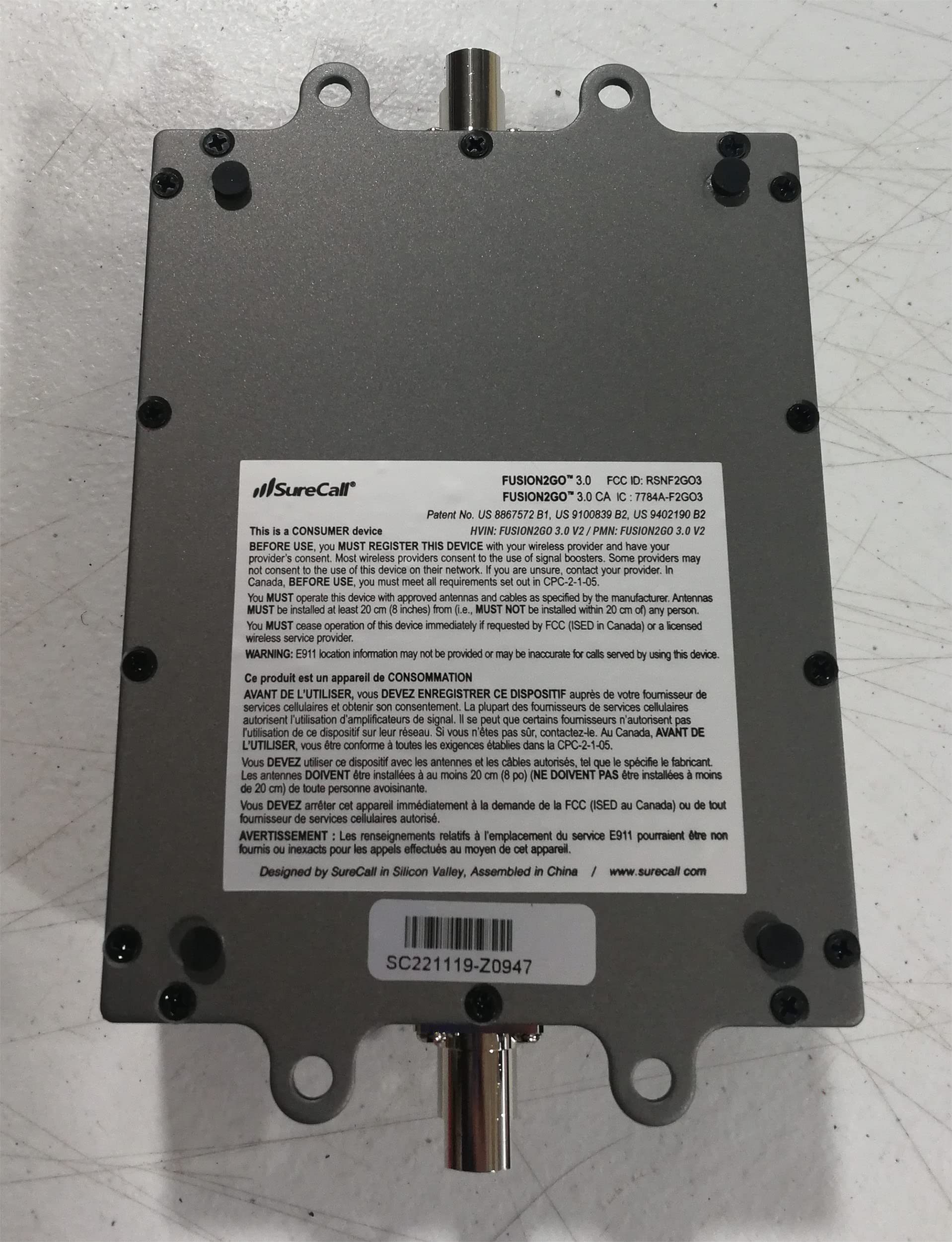 SureCall Fusion2Go OTR Cell Phone Signal Booster for Trucks, Work Vans, Fleets, Boosts 5G/4G LTE, Verizon AT&T Sprint T-Mobile, Large Vehicle RV Trailer, Multi-User, FCC Approved, USA Company