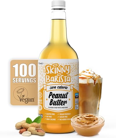 The Skinny Food Co Peanut Butter Coffee Syrup Sugar Free 1L