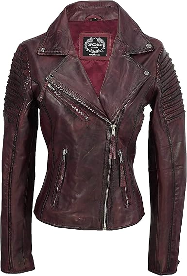 amazon uk ladies leather jackets