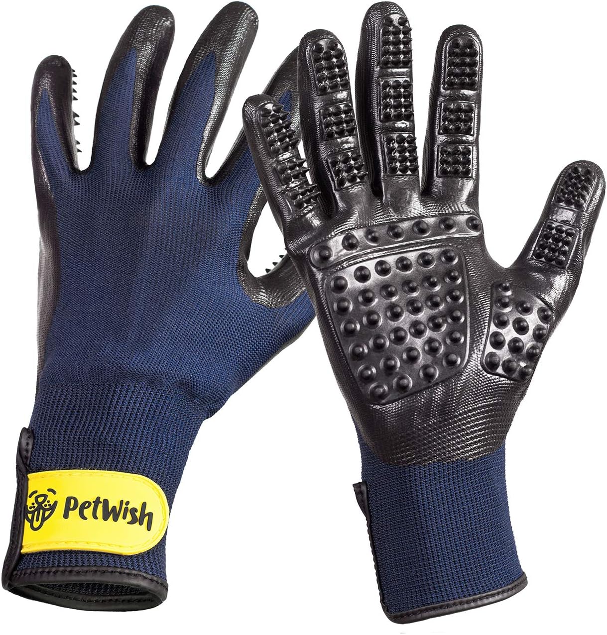 Petwington Pet Grooming Gloves Dog, Cat, Horse Glove Brush, Long Short Hair Remover, Small