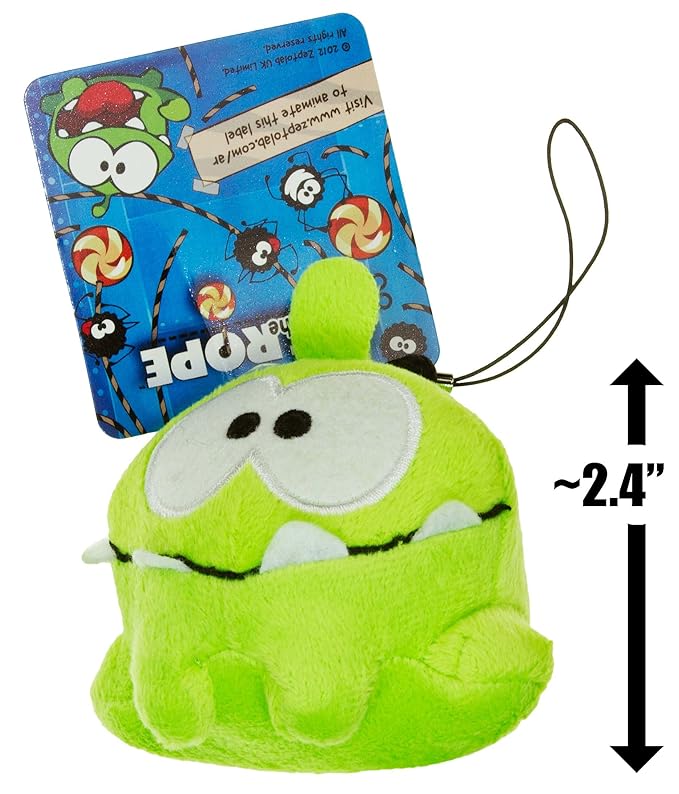 Happy Om Nom Cut The Rope 2.4" MiniPlush Toys & Games