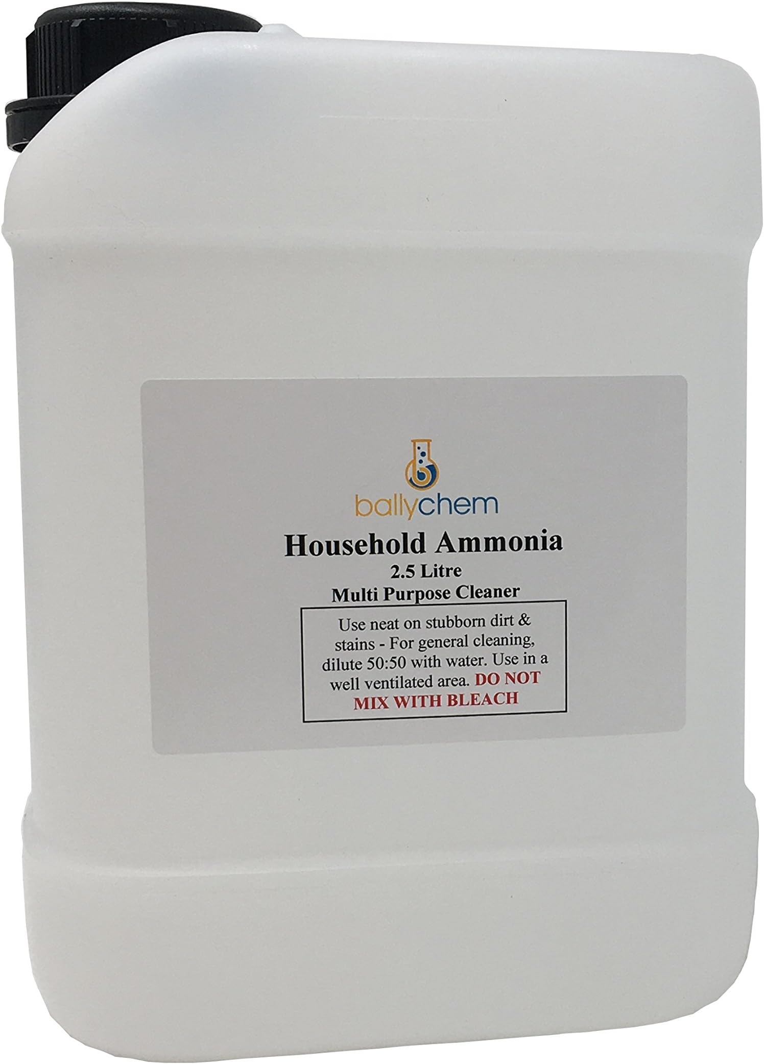 Household Ammonia Cleaning Solution - Stain Remover - By Ballychem (2.5L)